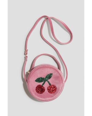 H&M Appliquéd Crossbody Bag - Pink