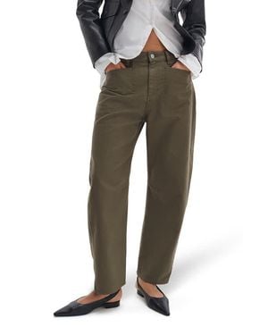 Rag & Bone Stevie Tapered Stretch Cotton Utility Pants - Green