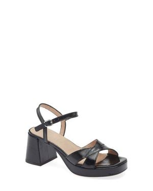 Wonders Ankle Strap Platform Sandal - White