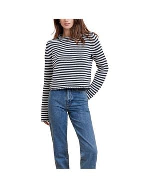 La Ligne Mini Marina Fine Stripe Sweater - Blue