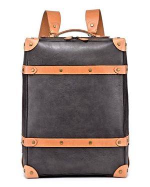 Old Trend Speedwell Small Leather Trunk Backpack - Gray