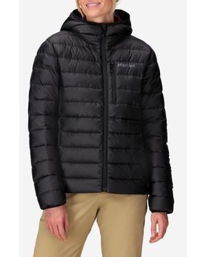 Marmot Highlander 700 Fill Power Down Hooded Jacket - Black