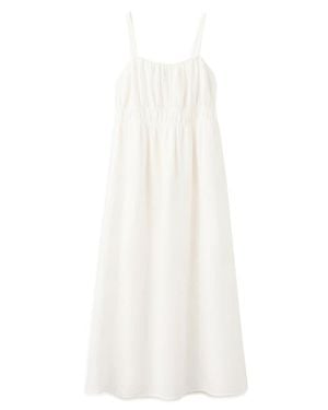 Mango Cotton Maxi Dress - White