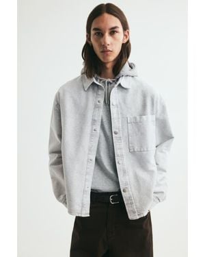 H&M Hooded Overshirt - Gray