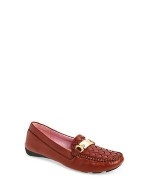 Robert Zur Mirror Driving Loafer - Red
