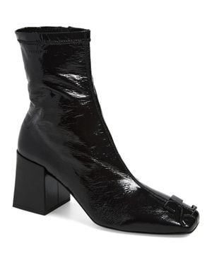 Courreges Re-Edition Vinyl Ankle Boot - Black