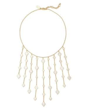 Ramy Brook Eliza Crystal Fringe Collar Necklace - Natural