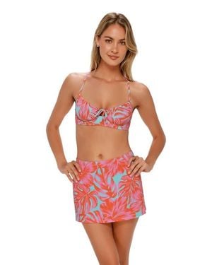 Swim Systems Bree Cover-Up Mini Skirt - Red