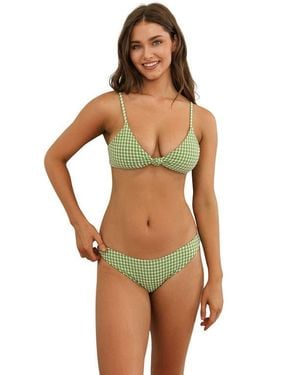 Dippin' Daisy's Zen Triangle Knotted Bikini Top - Multicolor