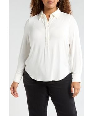 UNIVERSAL STANDARD Elbe Popover Shirt - White