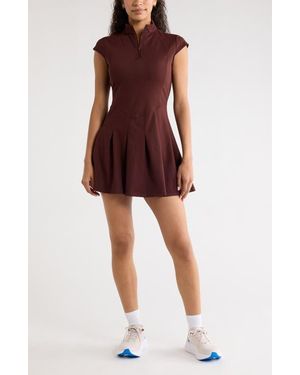 Zella Momentum Half Zip Active Minidress - Red