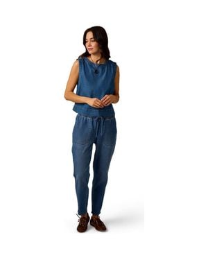 Carve Designs Zoe Lightweight Denim Pant - Blue