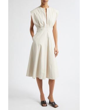 ISRAELLA KOBLA Adina Sleeveless Fit & Flare Dress - Natural