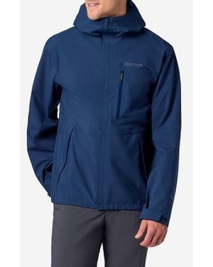 Marmot Precip Eco Pro Waterproof Hooded Jacket - Blue