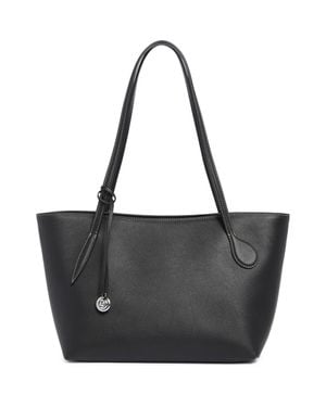 Liffner Sprout Midi Calfskin Tote - Black