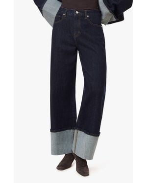 Habitual Camryn Cuffed Straight Leg Crop Jeans - Blue