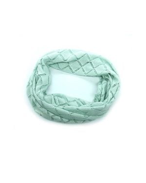 Portolano Cashmere And Silk Loop Scarf - Green