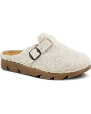 Flexus by Spring Step Clogger Mule - White