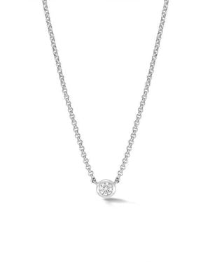 Dower & Hall Sapphire Round Dewdrop Pendant - Blue