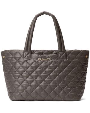 MZ Wallace Small Metro Quilted Nylon City Tote - Brown