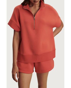 Varley Ritchie Short Sleeve Half Zip - Red