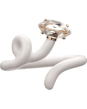 Bea Bongiasca Baby Vine Tendril Ring - White