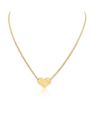 Bowood Lane Rumor Heart Necklace - Metallic