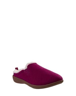 Revitalign Dundee Cozy Faux Shearling Lined Slipper - Purple