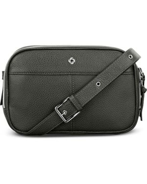 Samsonite Mobile Solution 2 Leather Crossbody Bag - Black