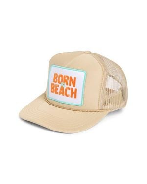 Friday Feelin Born To Beach Trucker Hat - Pink