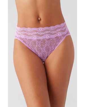 B.tempt'd Lace Kiss High Cut Panties - Pink