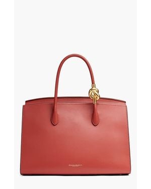 Donna Karan Loden Satchel - Red
