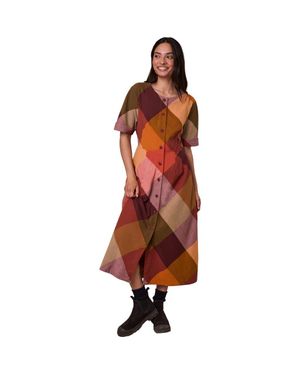 Celtic & Co. Bias Cut Midi Dress - Brown