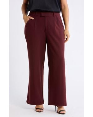 Wit & Wisdom Skyrise High Rise Extended Tab Pants - Purple