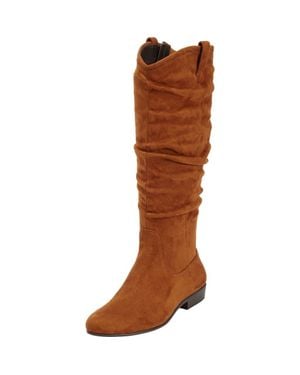 Comfortview The Roderick Wide Calf Boot - Brown