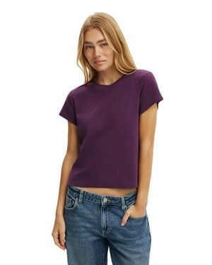 Cotton On 90 S Baby Tee - Purple