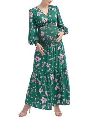 Kimi + Kai Caroline Maternity Maxi Dress - Green