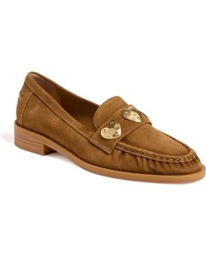 Cinq À Sept Gretta Heart Stud Loafer - Brown