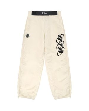 RTA Nixon Logo Track Pants - Natural