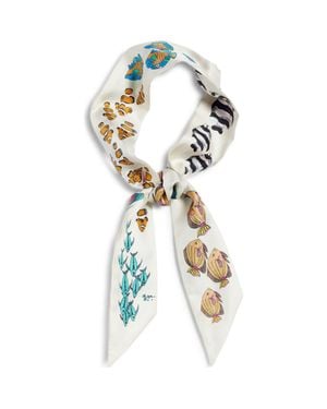 Echo Sea Silk Ribbon Scarf - Metallic