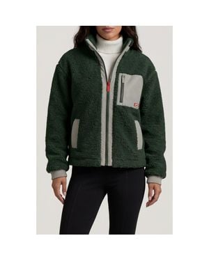HUNTER Emma High Pile Fleece Jacket - Green