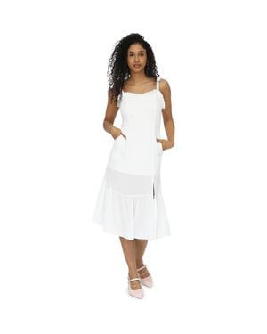 Belle & Bloom Summer Storm Midi Dress - White