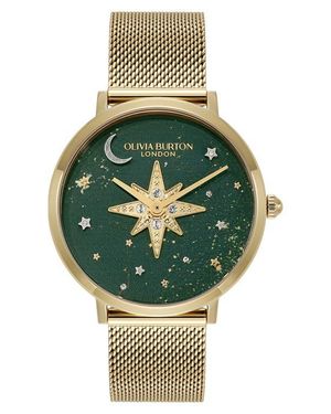 Olivia Burton Celestial Nova Bracelet Watch, 35Mm - Green