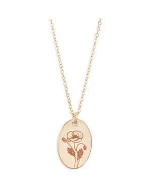SET & STONES Louise Birth Flower Necklace - Metallic