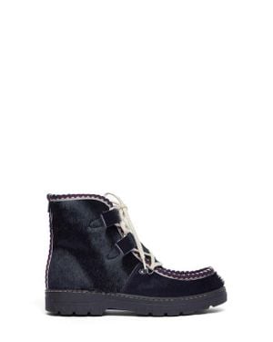Penelope Chilvers Incredible Genuine Calf Hair Bootie - Blue