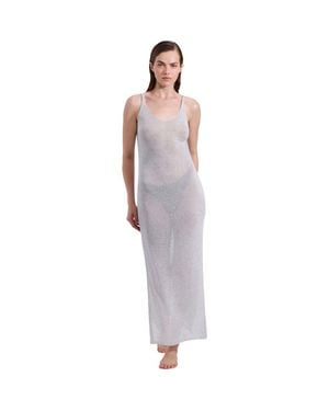 Luma Gottex Solar Shimmer Knit Dress Cover-Up - Purple
