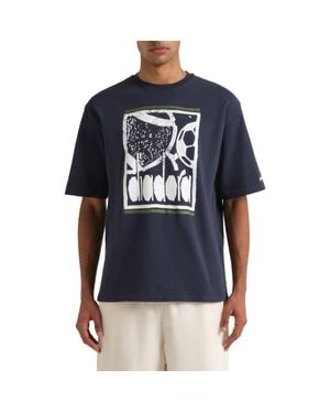 Diadora Legacy I Cotton Graphic T-Shirt - Blue