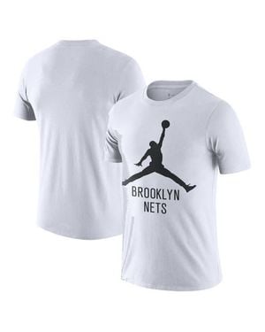 Nike Nike Brooklyn Nets Essential Jumpman T-Shirt - Blue