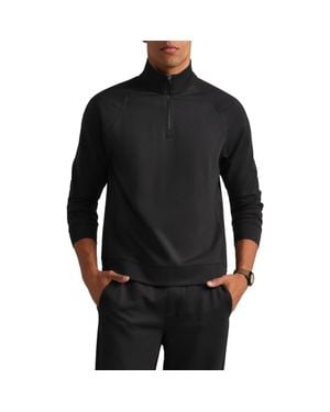 Rhone Dreamstate Quarter Zip Pullover - Black
