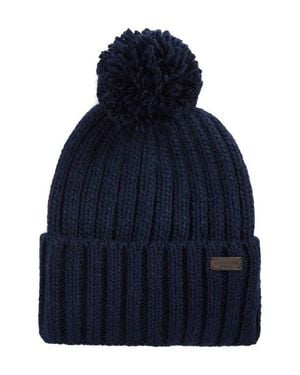 Barbour Kelson Pompom Beanie - Blue